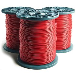 18 Gauge Insulated Stranded Red Wire With Color Striping - Sold By The Foot